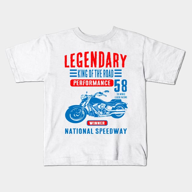 legendary king of the road Kids T-Shirt by enzo123